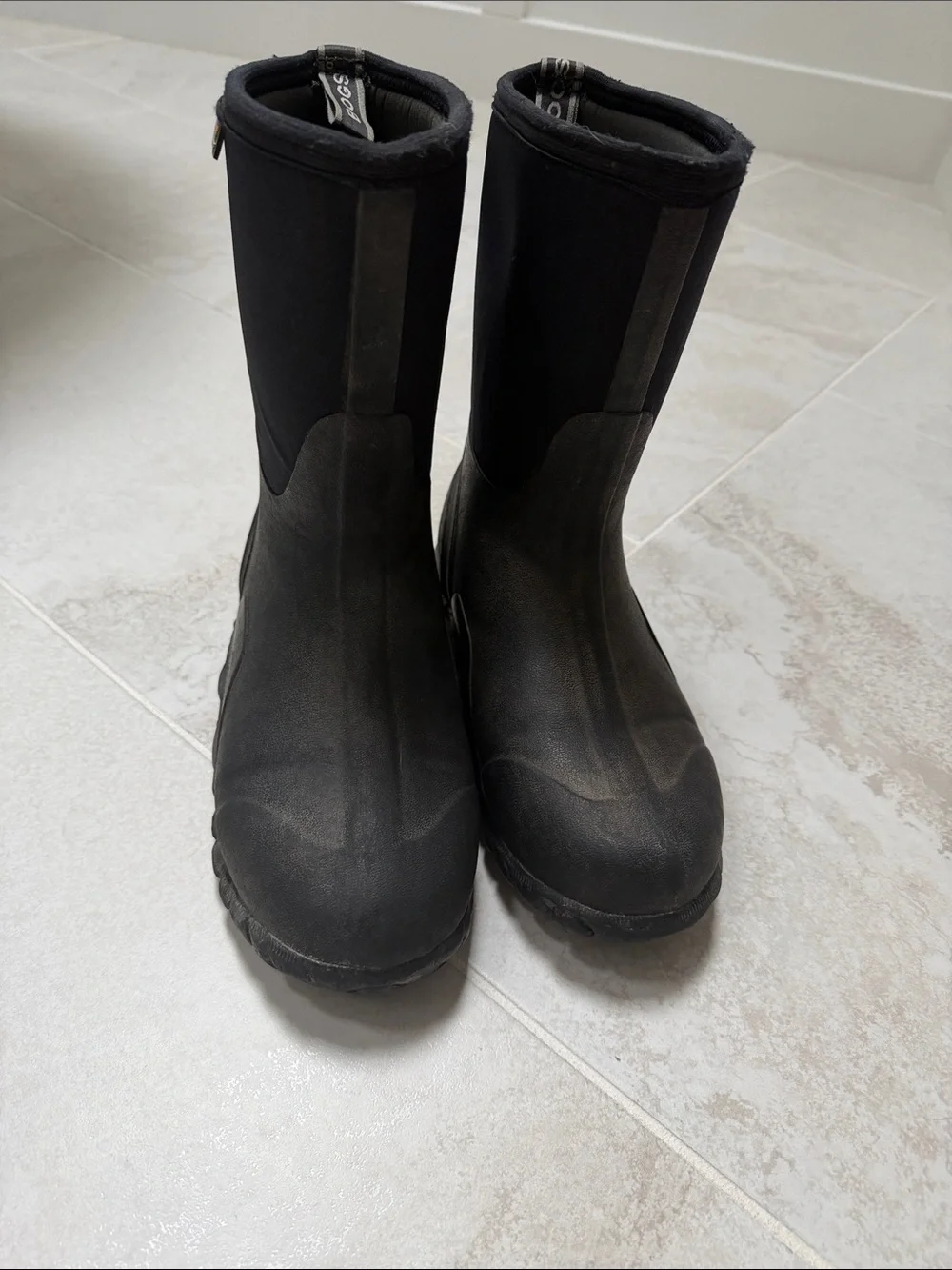 Black Waterproof Neoprene Boots bogs